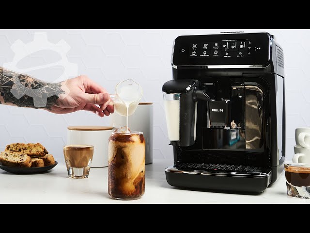 Philips 3200 LatteGo Fully Automatic Espresso Machine with Iced Coffee  Feature