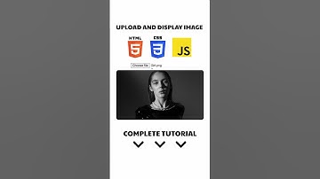 Upload and Display Image Using HTML CSS JavaScript #shorts