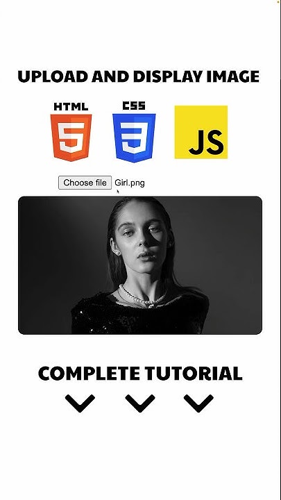 Upload and Display Image Using HTML CSS JavaScript #shorts - YouTube