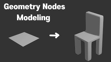 How to Model a Chair using Geometry Nodes (Blender)