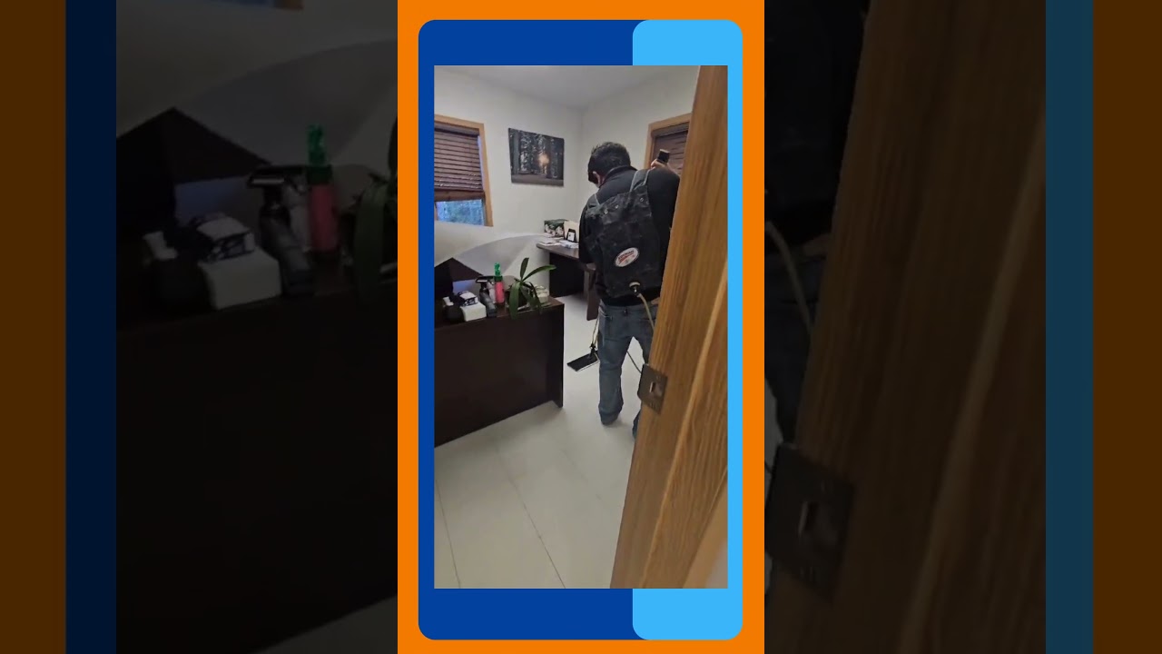 Cleaning in action with Manantial Cleaning Services!