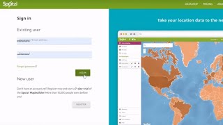 Visualizing Geographical Data with Spotzi - Fundamentals - Video 2: Uploading Data