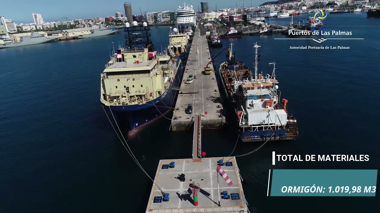 Ampliación de muelle en el Puerto de Las Palmas