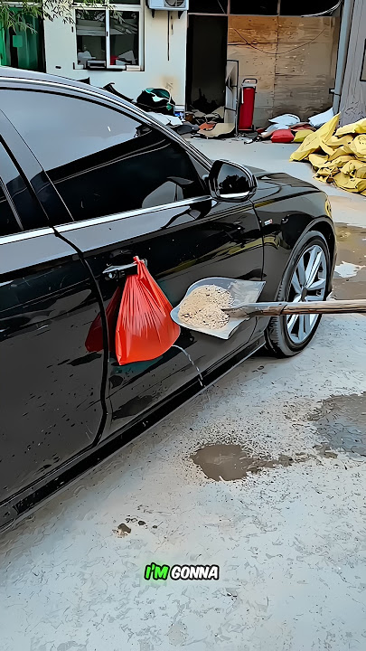 MUD BATH for Dad’s CAR?! 🚗💩 Watch Her SPLASH & STOMP—Will It Wash Off? 🤯 #CarChaos #MudMishap