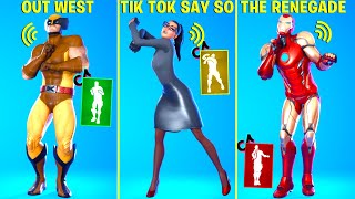 These Legendary Fortnite Dances Have Voices! #6 (Say So Tik Tok, Out West, The Renegade, Scenario)