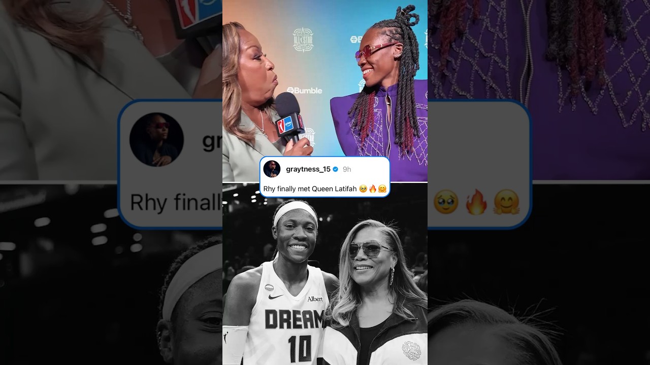 Rhyne Howard finally met Queen Latifah 🙏 (via atlantadream/IG)