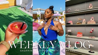 WEEKLY VLOG: Getting Ready For Vacation, Gucci Stop, Sephora Haul, \& PLT Pool Party | Tamara Renaye