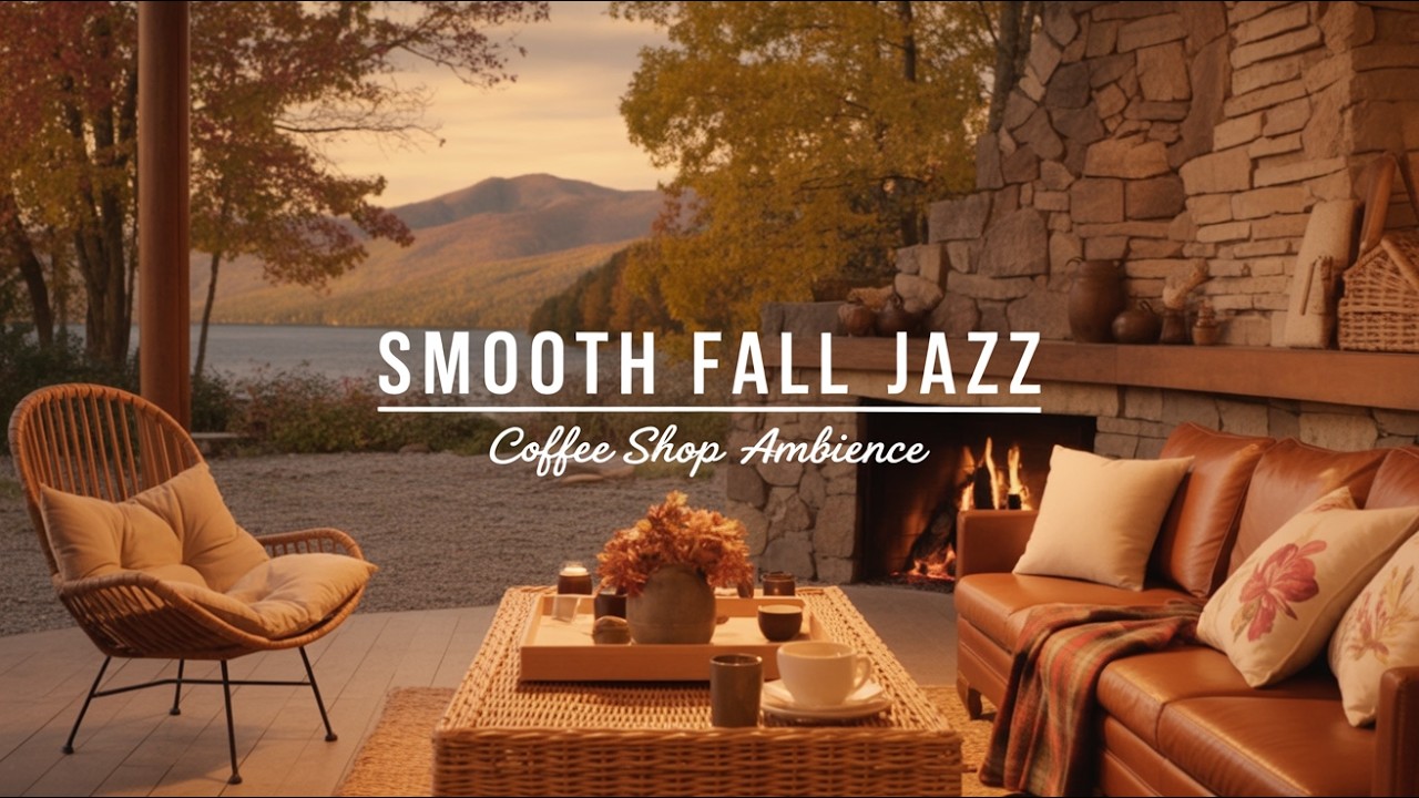 Jazz Relaxing Music at Cozy Cabin Ambience to Study ❄️ Snowfall, Fireplace Sounds for Sleeping 🔥 88
