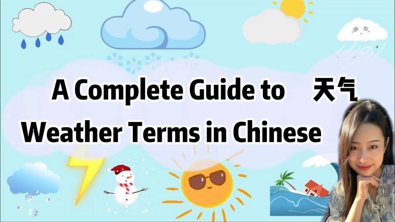 Master Chinese Weather Terms: Fun with Graphics, Writing & Speaking!