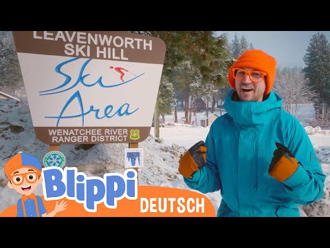 Blippi besucht ein Skigebiet ❄️ Blippi Deutsch | Abenteuer und Videos für Kinder
