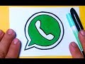 Como desenhar logo do WHATSAPP fácil e bonito Zap Zap | Desenhos Bonitos - Desenho para Desenhar