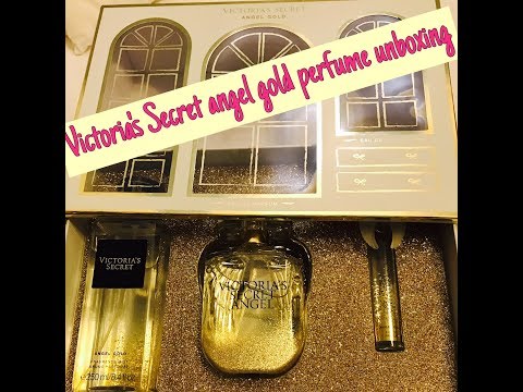 Video Victoria's Secret angel gold perfume gift set unboxing - youtube
