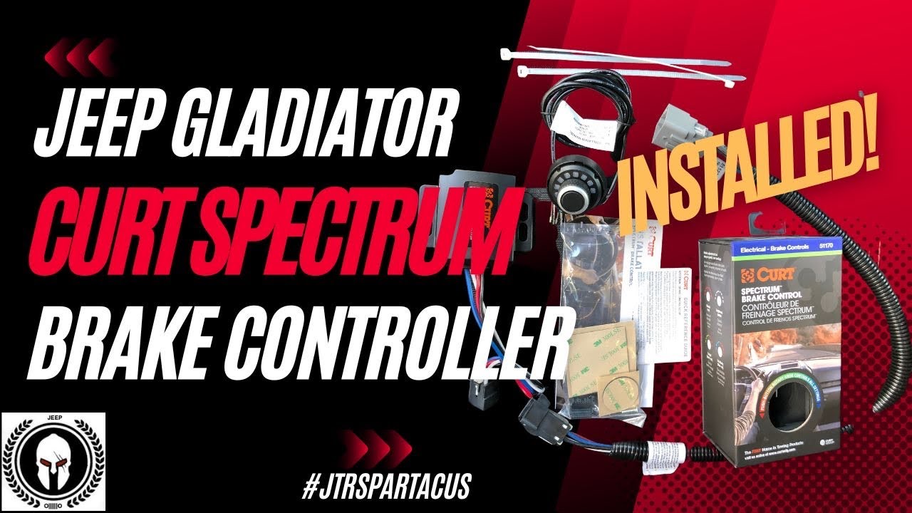 Jeep Gladiator Curt Spectrum Brake Controller Install - YouTube