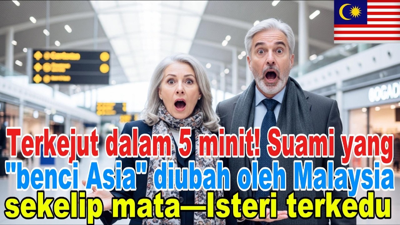5 minit mengejutkan! Suami “benci Asia” terus berubah kerana Malaysia – isterinya terdiam.