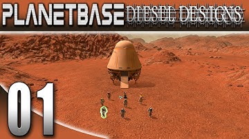 PlanetBase Gameplay: Ep1: City Building on MARS! (Space Survival Strategy 1080p)