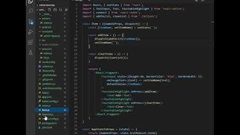 React Native Redux Demo - Add item to list.