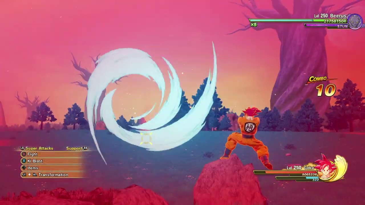 DRAGON BALL Z  KAKAROT   beerus vs ssg