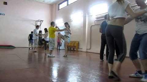 !Занятие по танцу Zouk class in dance studio DancA 08 08 14