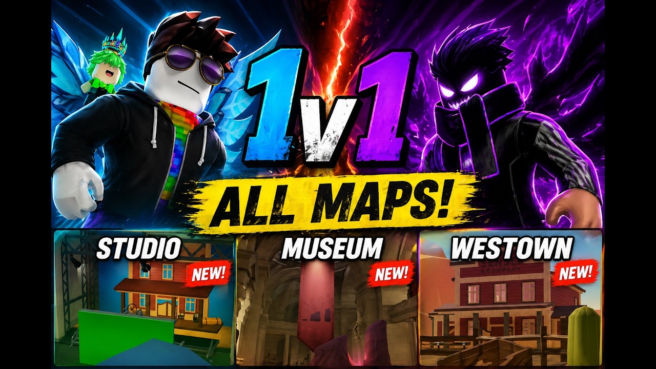 1v1 on the brand new Roblox Rivals maps - YouTube