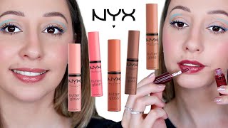 I Swatched my Collection of Nyx Butter Glosses