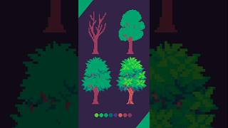 Noob To Pro Pixel Art de Árboles #pixelart #árboles  #aseprite