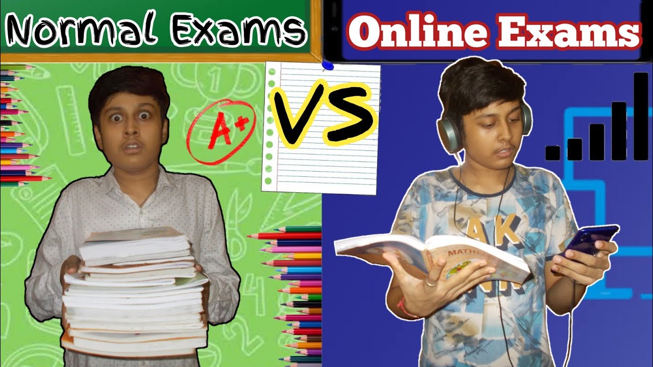 Normal Exams vs Online Exams| Comedy Video