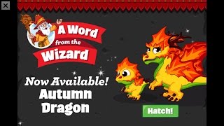 How to breed a Autumn dragon in DragonVale - Breeding Combinations
