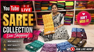Live| Sunday Special Live 😘offer Collection வந்தாச்சு🤩|elampillai Sarees|🟢order👉8973734361
