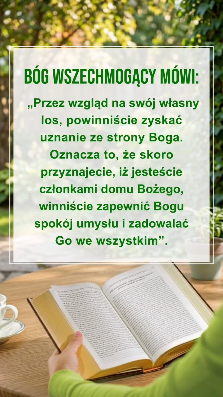 Wycisz się przed obliczem Boga, Czytaj Jego słowa