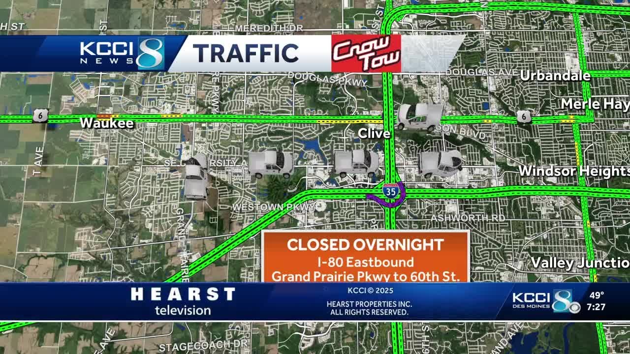 Des Moines traffic: Smooth start to Monday morning commute - YouTube
