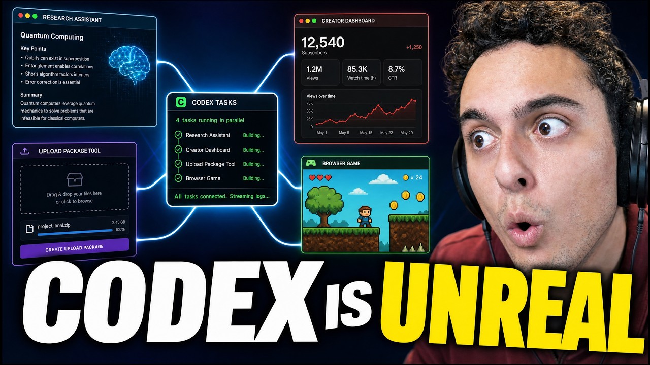 I Let Codex Build 4 Apps At Once... This Got Wild - YouTube