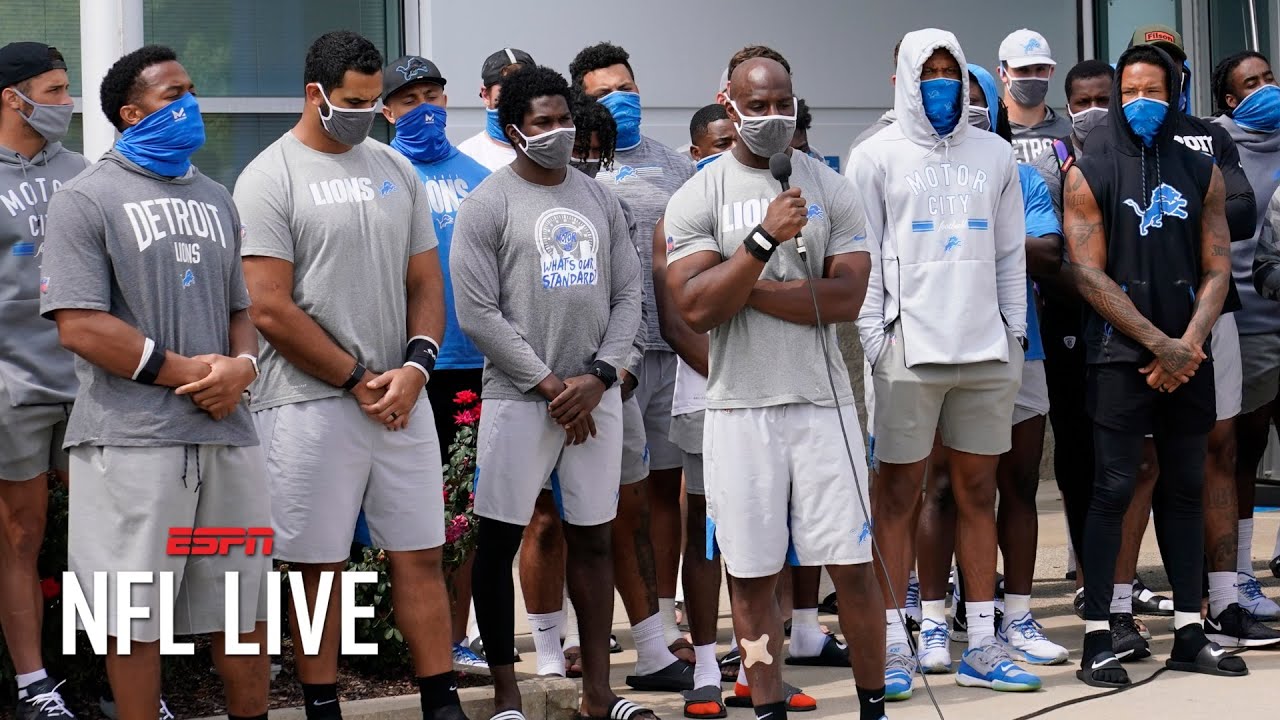 Detroit Lions cancel practice to protest police shooting | NFL Live
