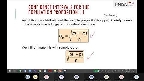 STA1610 2E Study Unit 8 Part 3 Tutorial 03 July 2021