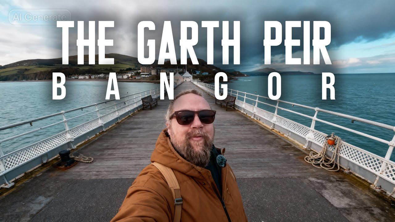 Walking Garth Pier, Bangor 🇬🇧 | North Wales Coast & Winter Views