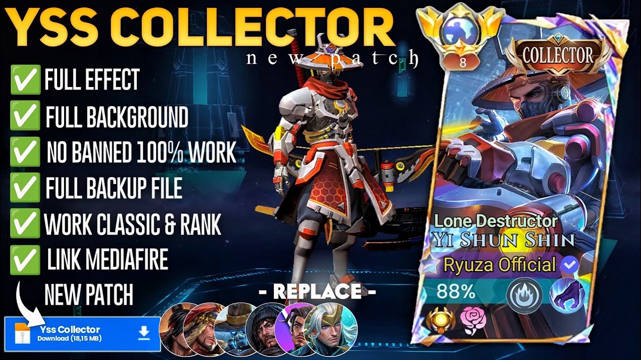 Script Skin Yss Collector - Lone Destructor No Password | Full Effect Voice | Patch Terbaru