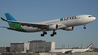 LEVEL Airlines Airbus A330-200 landing at Los Angeles (LAX/KLAX)