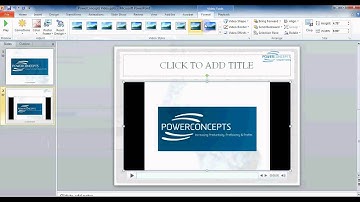 MS PowerPoint 2010 - Insert a Video into a Presentation