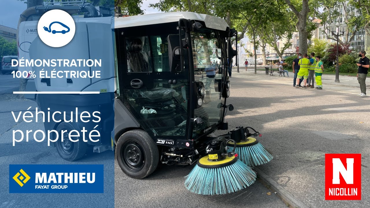 Balayeuse aspiratrice compacte 100% électrique