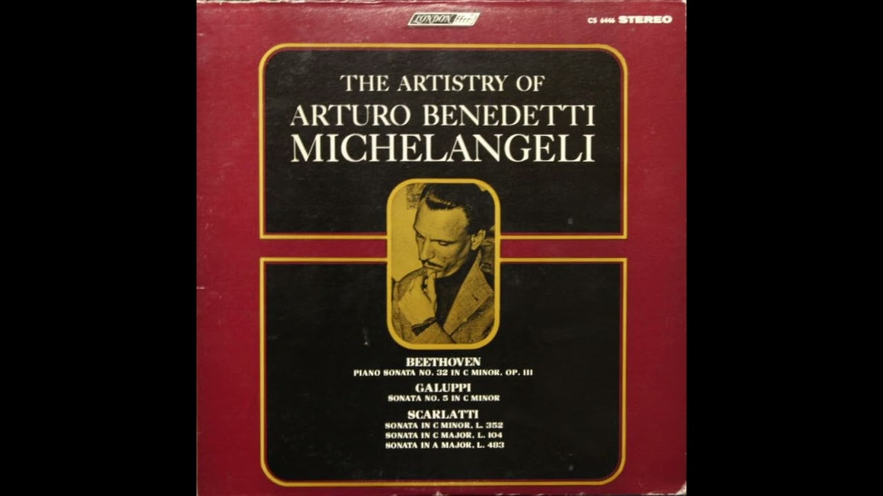 Arturo Benedetti Michelangeli plays Beethoven Sonata Op. 111 (1964