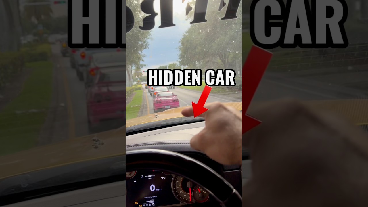 I DIDN’T see that FERARRI … 😅 #pov #liftedtrucks