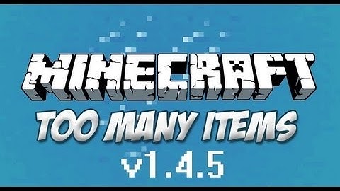 How to Install Too many items 1.4.5