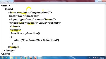 onsubmit event in  javascript