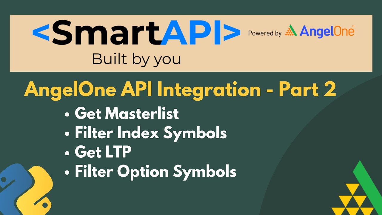 AngelOne Smart API Integration Part -2 | How to Filter Symbols ...