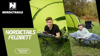 Nordictrails Tablecot Feldbett Klappbar Campingbett Karpfenliege