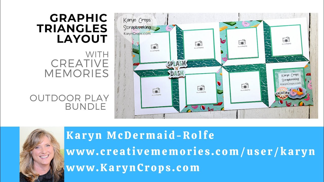 Graphic Triangles Layout with Creative Memories Outdoor Play Bundle ...