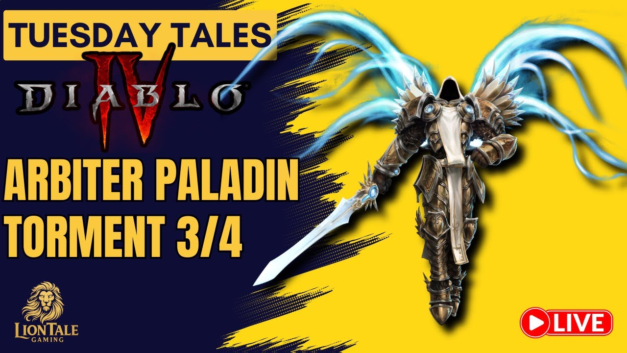 Diablo 4 Paladin Gameplay | Chill Vibes, Casual Grind & Chat Hangout