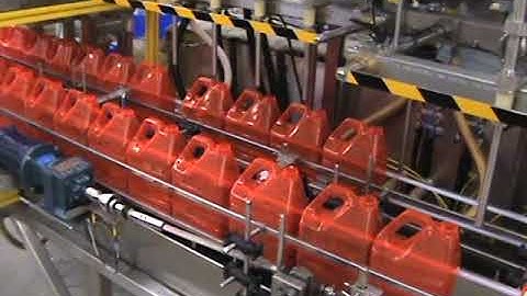 Oden Pro/Fill 3000 Dual Lane, Offset Container Indexing Liquid Filler