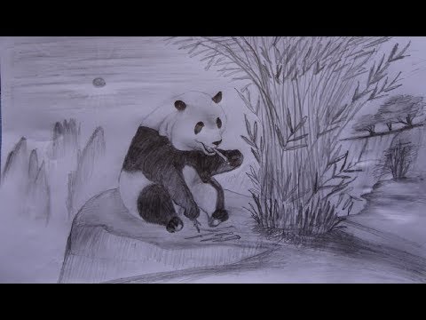 How to draw a panda step by step - YouTube