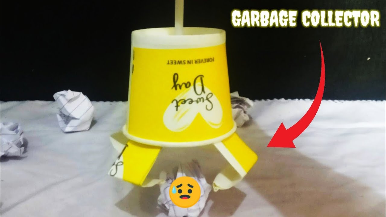 How to make Garbage Collector from paper cup|| Dust picker||Paper cup ...