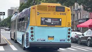 2017 New Flyer XD60 6109 M102 to Lex Ave-96th Street at 135th Street and Lenox Avenue